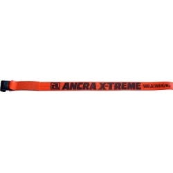 Ancra 4" x 27' Premium X-Treme Orange Winch Strap w/41766-18 Flat Hook, 43795-90-27